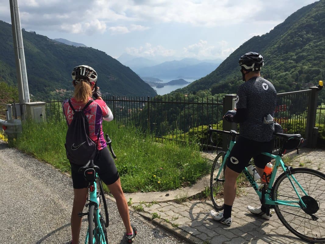Val d'Intelvi to Lake Lugano - view of lake como - Bike It! Bellagio