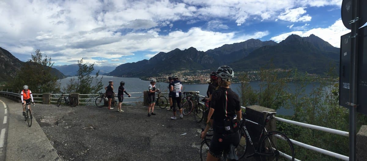Cyclists on the road - Ghisallo