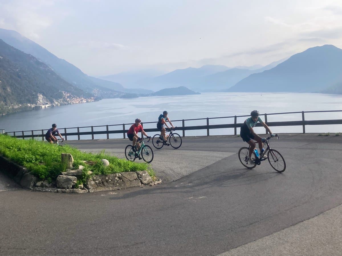 Val d'Intelvi to Lake Lugano - view of lake como - Bike It! Bellagio