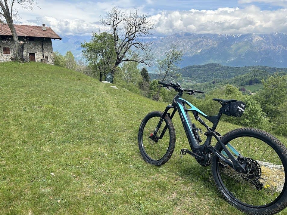 Mountain Bike in Scenic Landscape